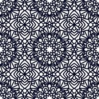 Square Pattern panel for laser cutting with mandalas. vector