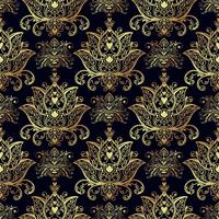 Seamless patterns of Russian motives of northern painting vector