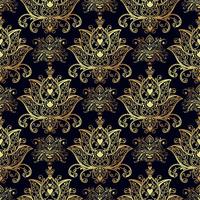 Seamless patterns of Russian motives of northern painting vector