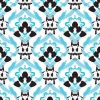 Hand drawn painted seamless pattern. vector