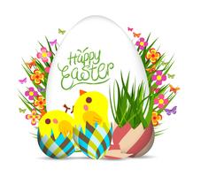 Happy Easter Greeting background vector