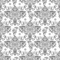 Seamless patterns of Russian motives of northern painting vector