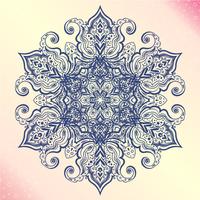 Mandala. Floral vintage round amulet tatoo vector