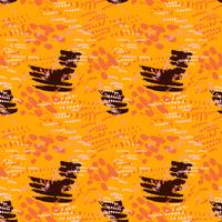 Safari pattern on striped background vector