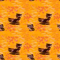 Safari pattern on striped background vector