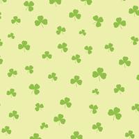 St Patricks day background with shamrock pattern  vector