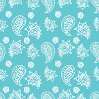 Indian National paisley ornament for cotton, linen fabrics. vector