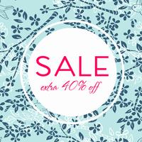 Sale poster with percent discount vector