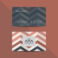 Plantilla de diseño de tarjeta profesional vector