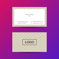 Professional Business Card Design Template  vector