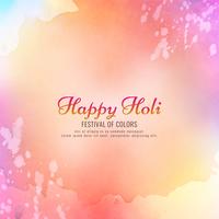 Hermoso diseño de fondo feliz celebración de Holi vector