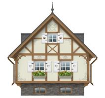 Classic half timbered house