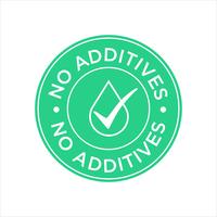 Additives free. vector