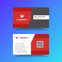 Professional Business Card Design Template  vector