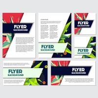 Low Poly Flyer style background Design Template vector