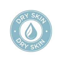Dry skin icon. vector