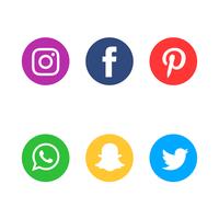 Conjunto de iconos de redes sociales