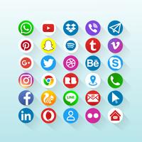 Social Media Icons vector