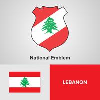 National Emblem, Map and flag  vector