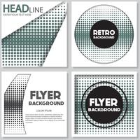 vintage halftone style background Design Template vector