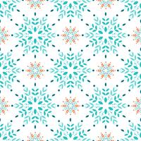 Snowflakes seamless pattern  vector