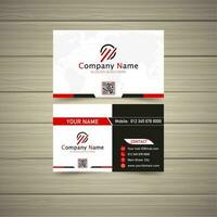 Red Business Card vector