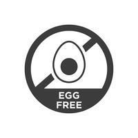 Egg free icon.  vector