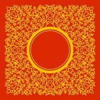 vintage frame mono line vector