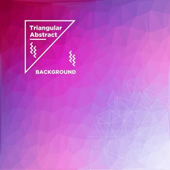 Fondo poligonal triangular vector