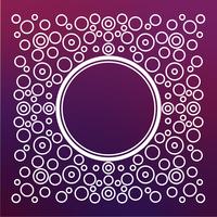 vintage frame mono line vector