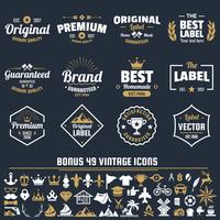 Vintage Retro Vector Logo para banner