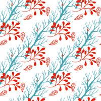  Floral Christmas Background.  vector