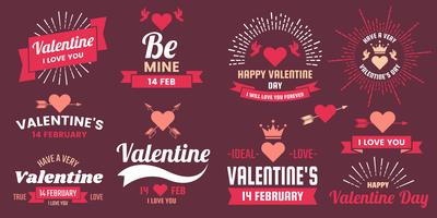 Valentine template banner Vector background for banner