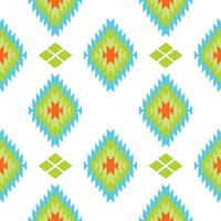Mexican Folkloric  tracery textile seamless pattern vector