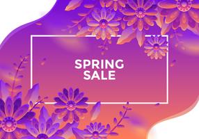 Spring Sale Background Vector