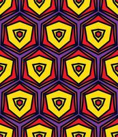 Seamless vintage abstract pattern with triangles in the style of 80 s.  vector