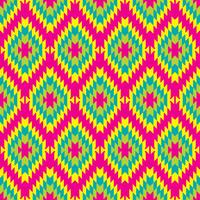 Mexican Folkloric  tracery textile seamless pattern vector
