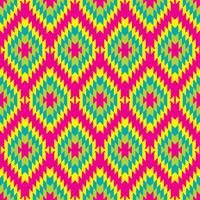 Mexican Folkloric  tracery textile seamless pattern