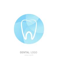 Logo de la clínica dental. Cura el icono de los dientes. Oficina del dentista. Vector plano illustraton