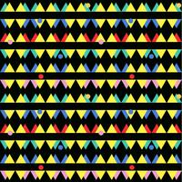 Seamless vintage abstract pattern with triangles in the style of 80 s. 