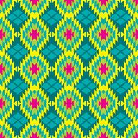 Mexican Folkloric  tracery textile seamless pattern vector