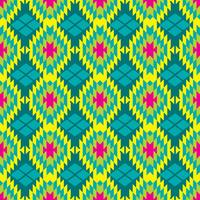 Mexican Folkloric  tracery textile seamless pattern vector