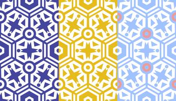 Retro geometric hexagon seamless pattern vector