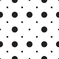 seamless patterns with white and black peas polka dot. vector