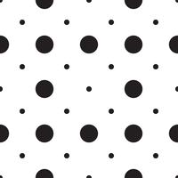 seamless patterns with white and black peas polka dot. vector