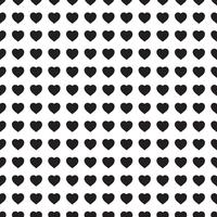 Monochrome seamless pattern with hearts