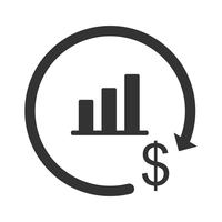  Investment Glyph Icons vector