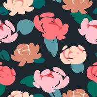 Floral abstract seamless pattern. vector