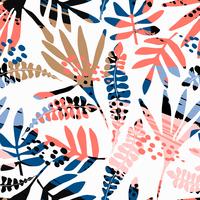 Artistic seamless pattern with abstract leaves 1361863 Vector Art 