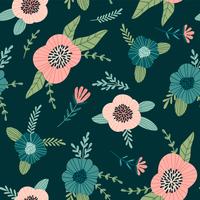 Floral abstract seamless pattern. vector